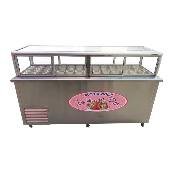 vitrina para toppings