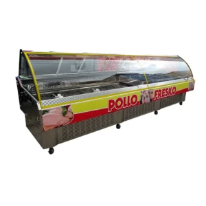 gondola exhibidora de cárnicos para pollos