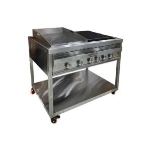 Plancha con 4 BBQ