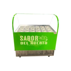 exhibidor de toppings y ensaladera - vitrina topinera berlín