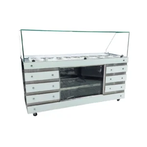 vitrina topinera - exhibidor de toppings