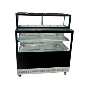 vitrina topinera con vitrina refrigerada
